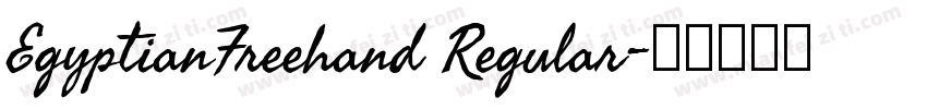 EgyptianFreehand Regular字体转换